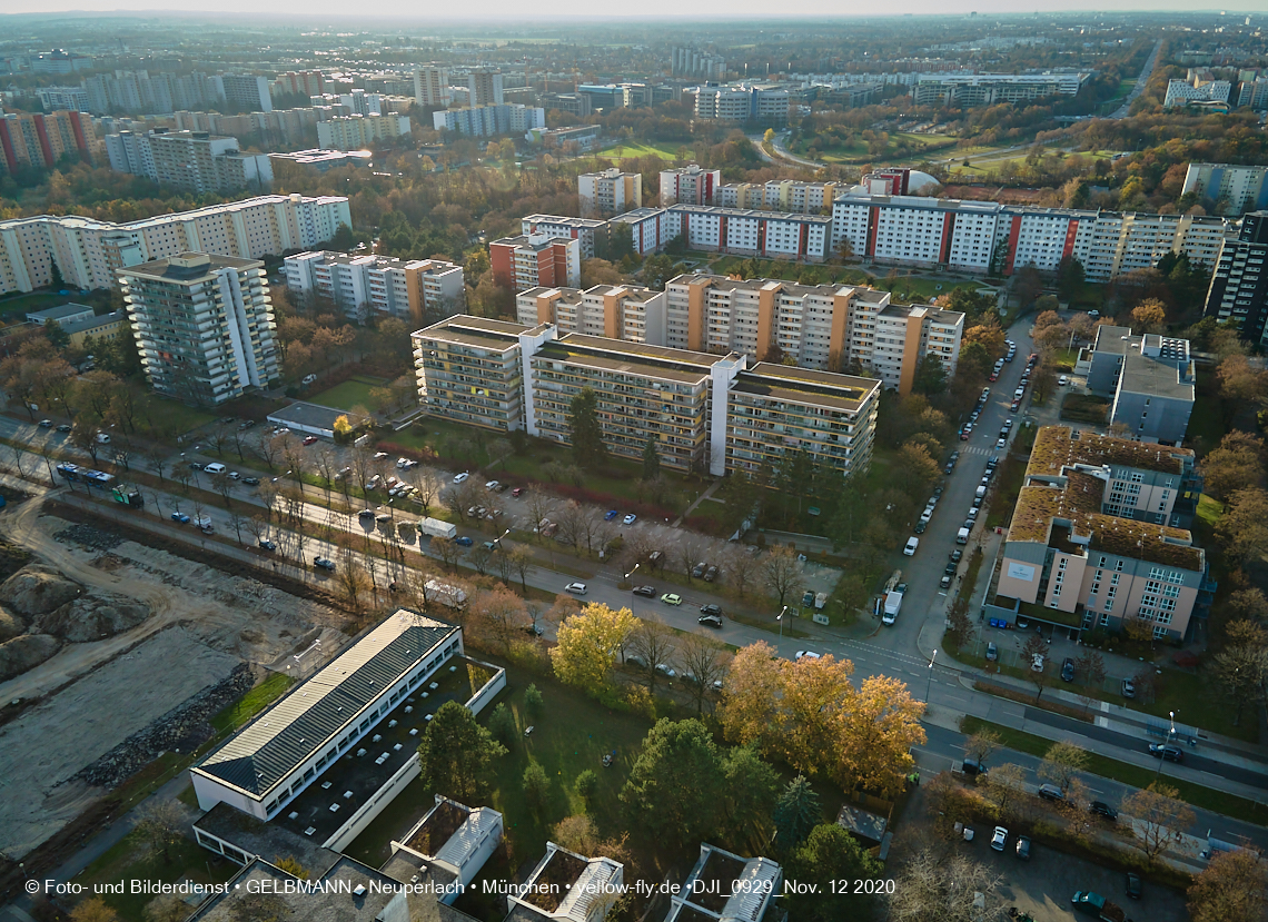 12.11./09.11.2020 - Marx-Zentrum und Umgebung am Karl-Marx-Ring in Neuperlach